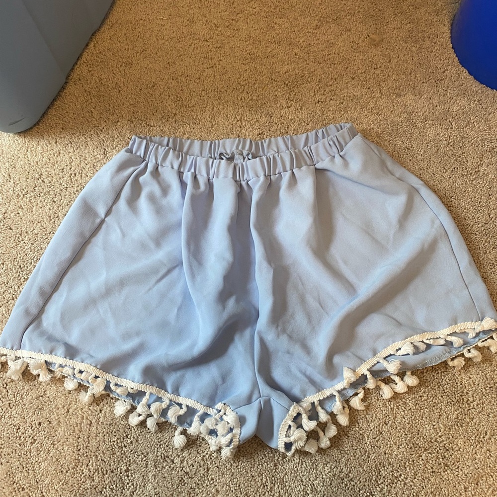 Flowy blue shorts